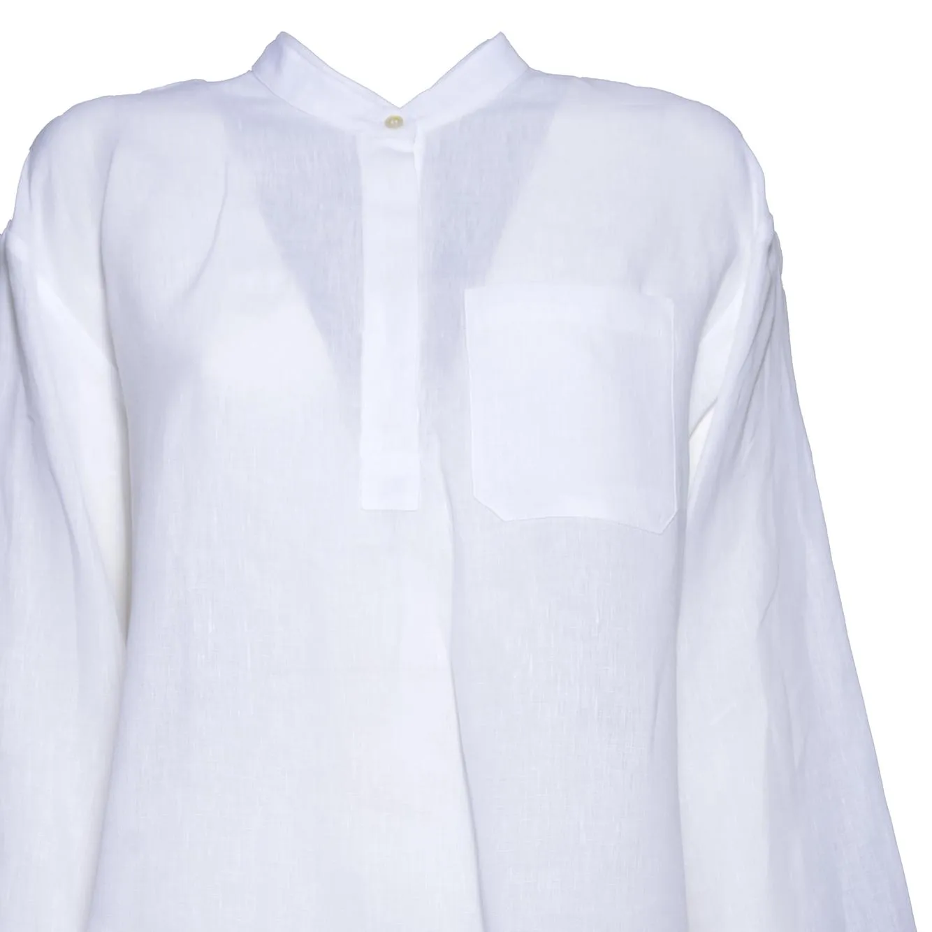 S Max Mara Cantico 2619111013600 Camicia Donna Bianca Lino