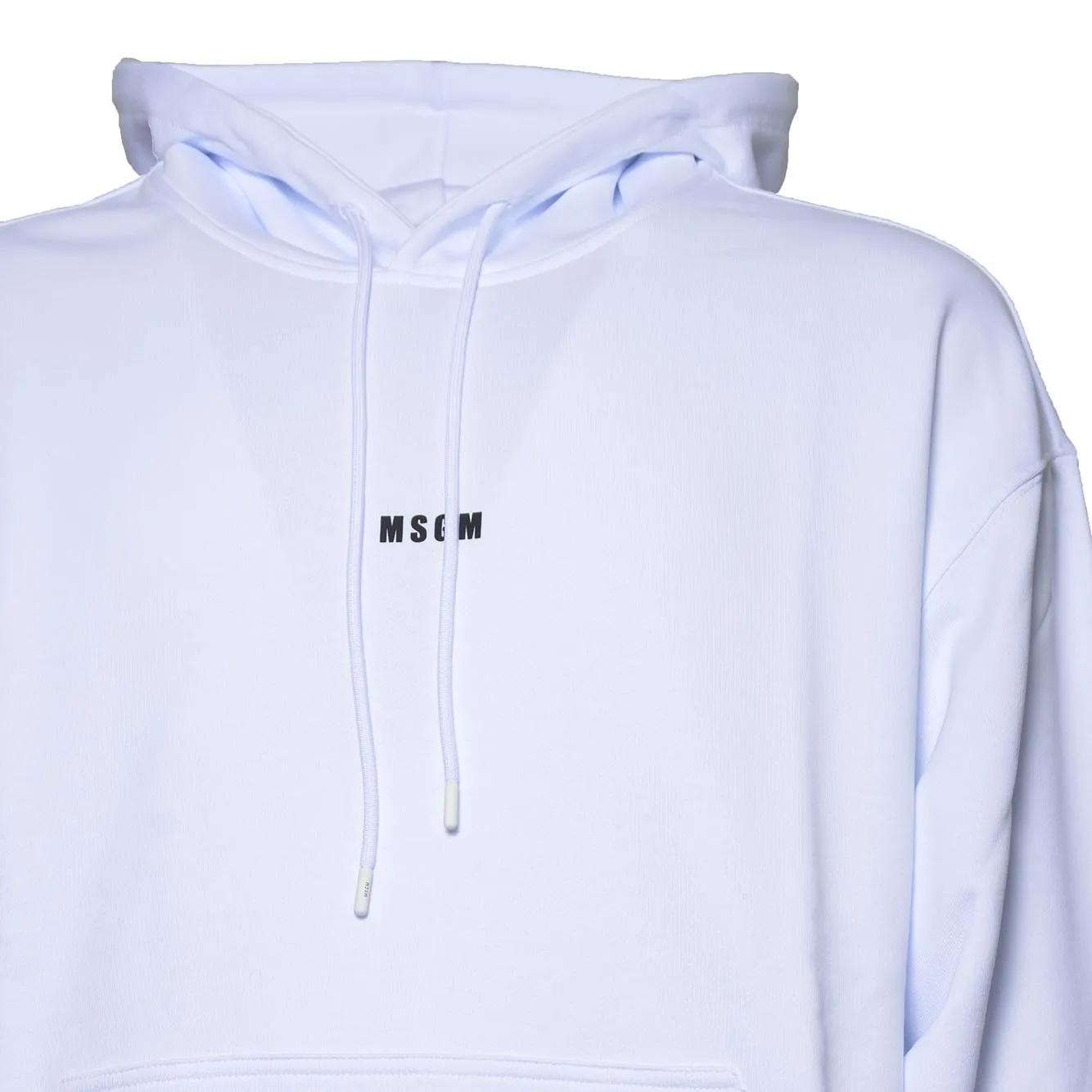 MSGM 2000MM509300000 felpa bianca cotone