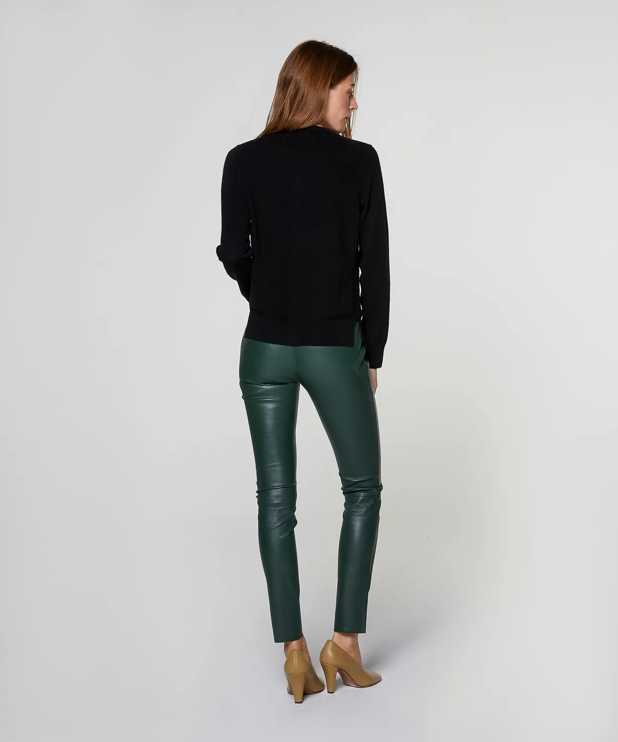 Rodier Cardigan Cashmere Nero girocollo abbottonato