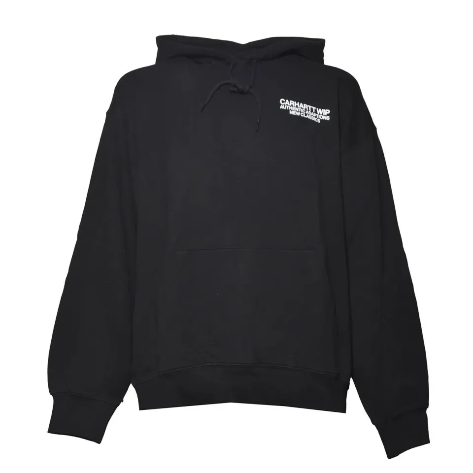 Carhartt WIP I036374 felpa nera cappuccio Hamilton