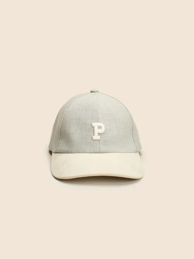 Paul Taylor Baseball Visiera Contrasto Cappello Grigio Taglia Unica
