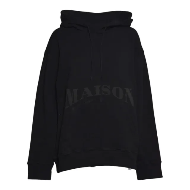 MM6 Maison Margiela SH0GU0049 felpa cotone nero