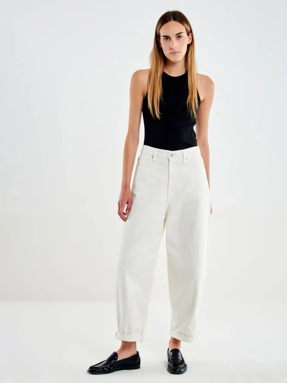 VICOLO Laila Relaxed jeans burro cotone