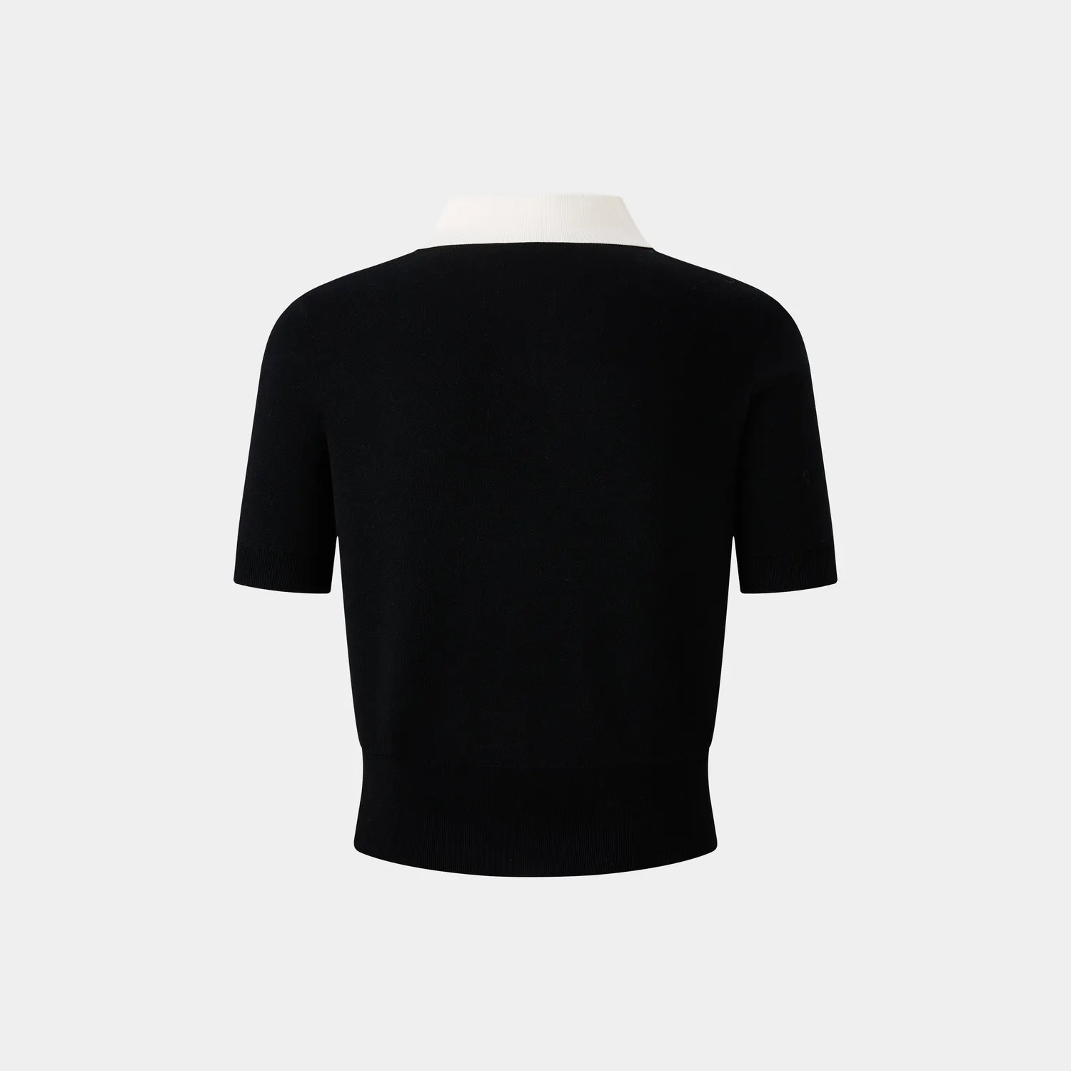 PORTS polo knitwear black nera collo classico