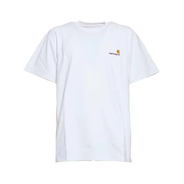 Carhartt WIP I029956 American Script t-shirt bianco oro