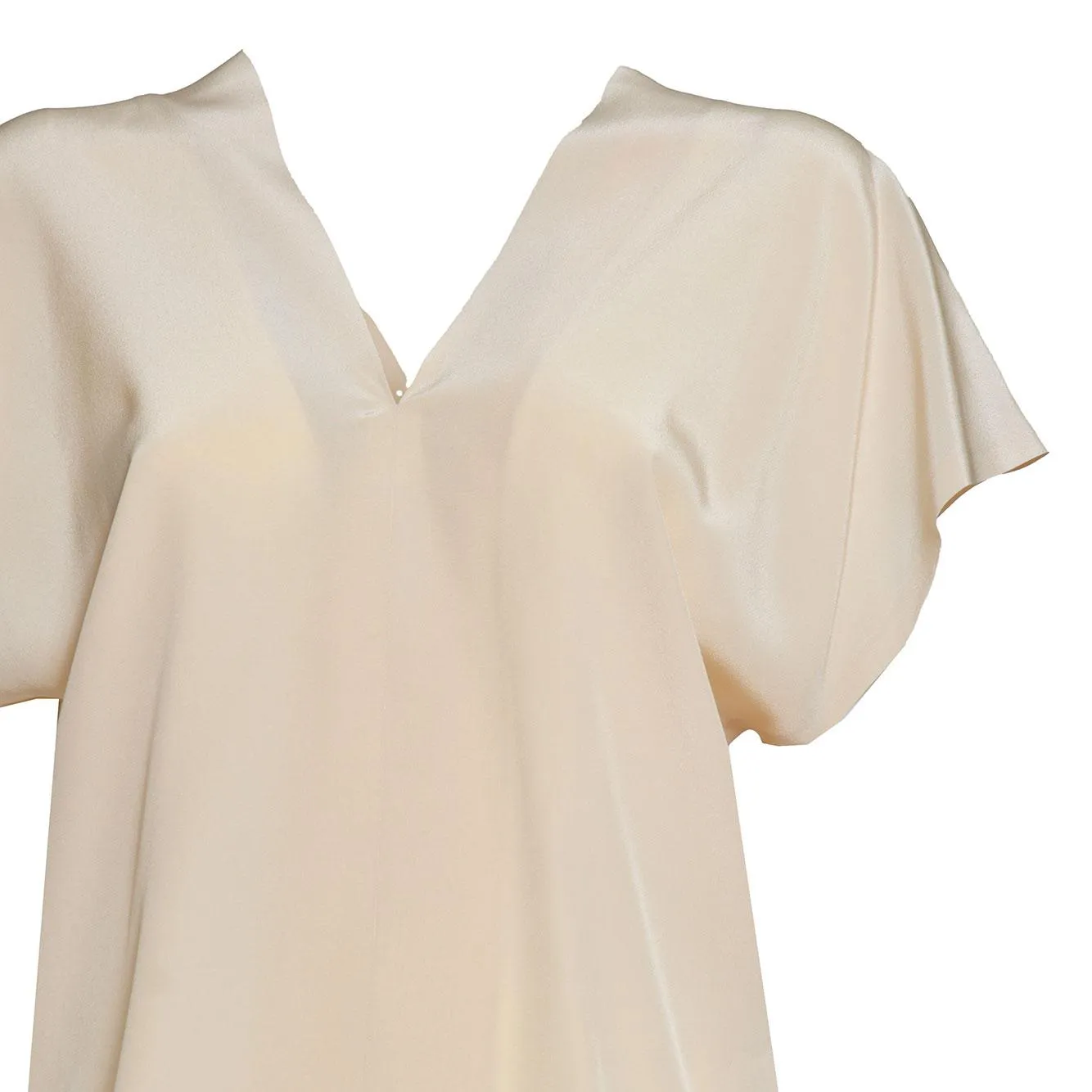 Aspesi 5639B753 top seta rosa cipria scollo a V