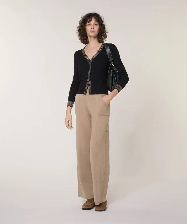 Rodier Cardigan a trecce cardigan nero S