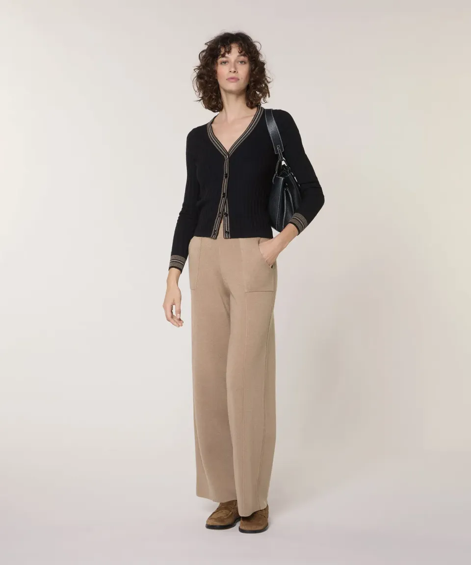 Rodier Cardigan a trecce cardigan nero S