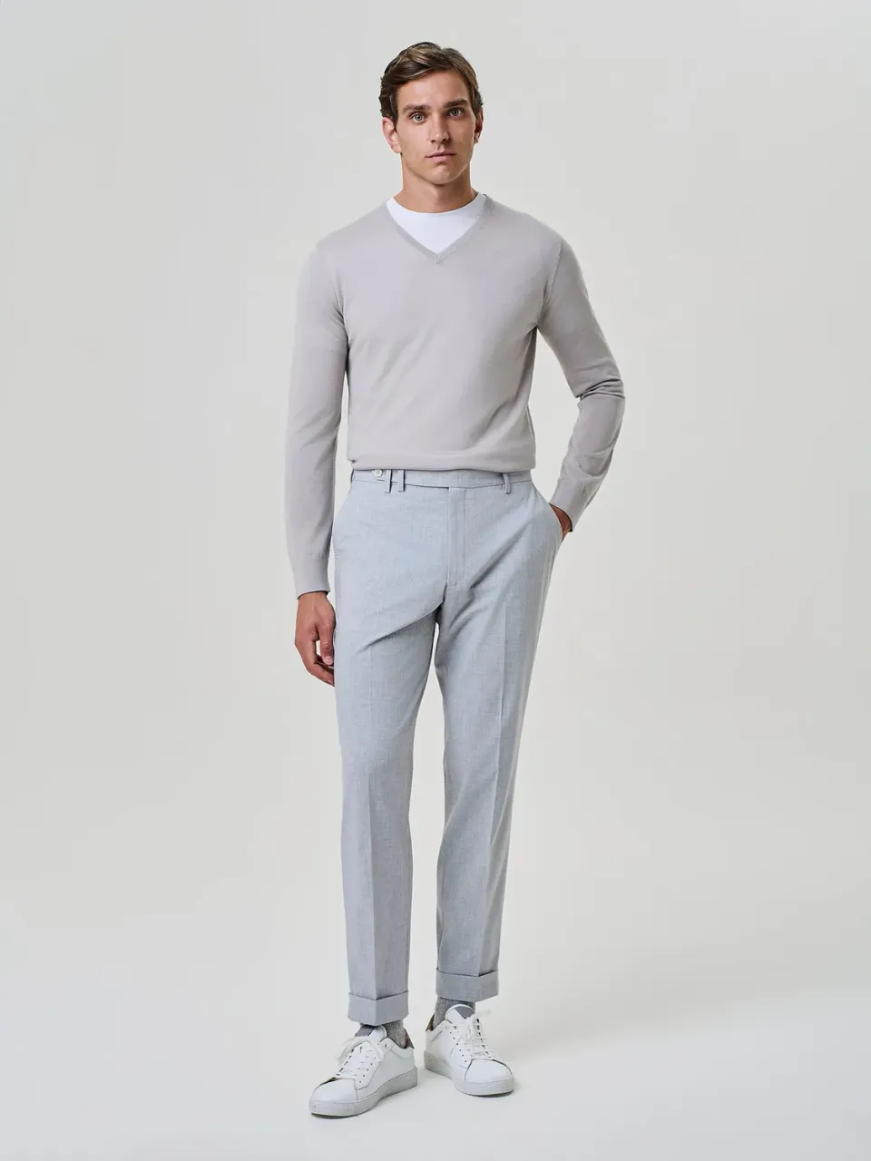 Paul Taylor pantalone sartoriale grigio chiaro