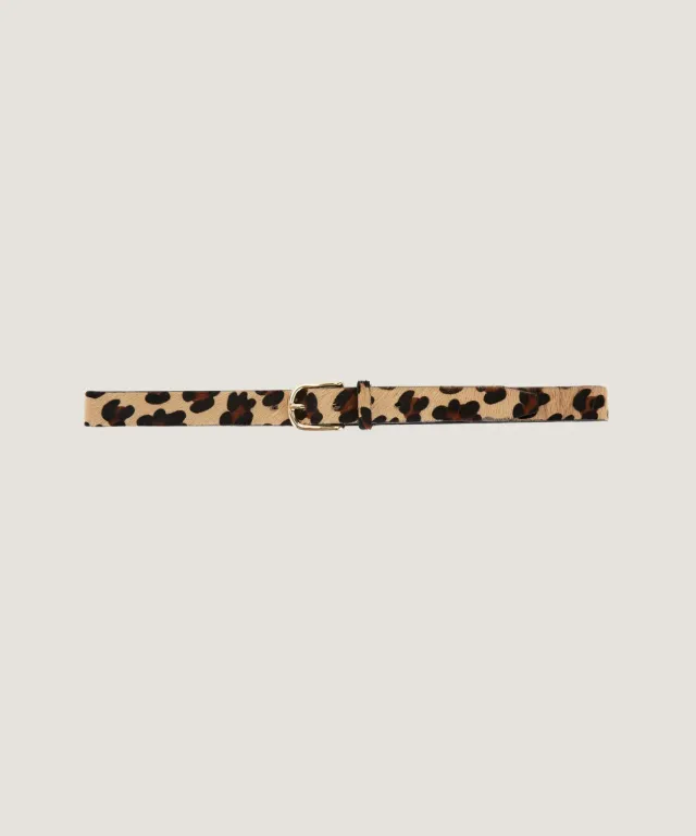 Rodier Cintura pelle leopardo effetto cavallino