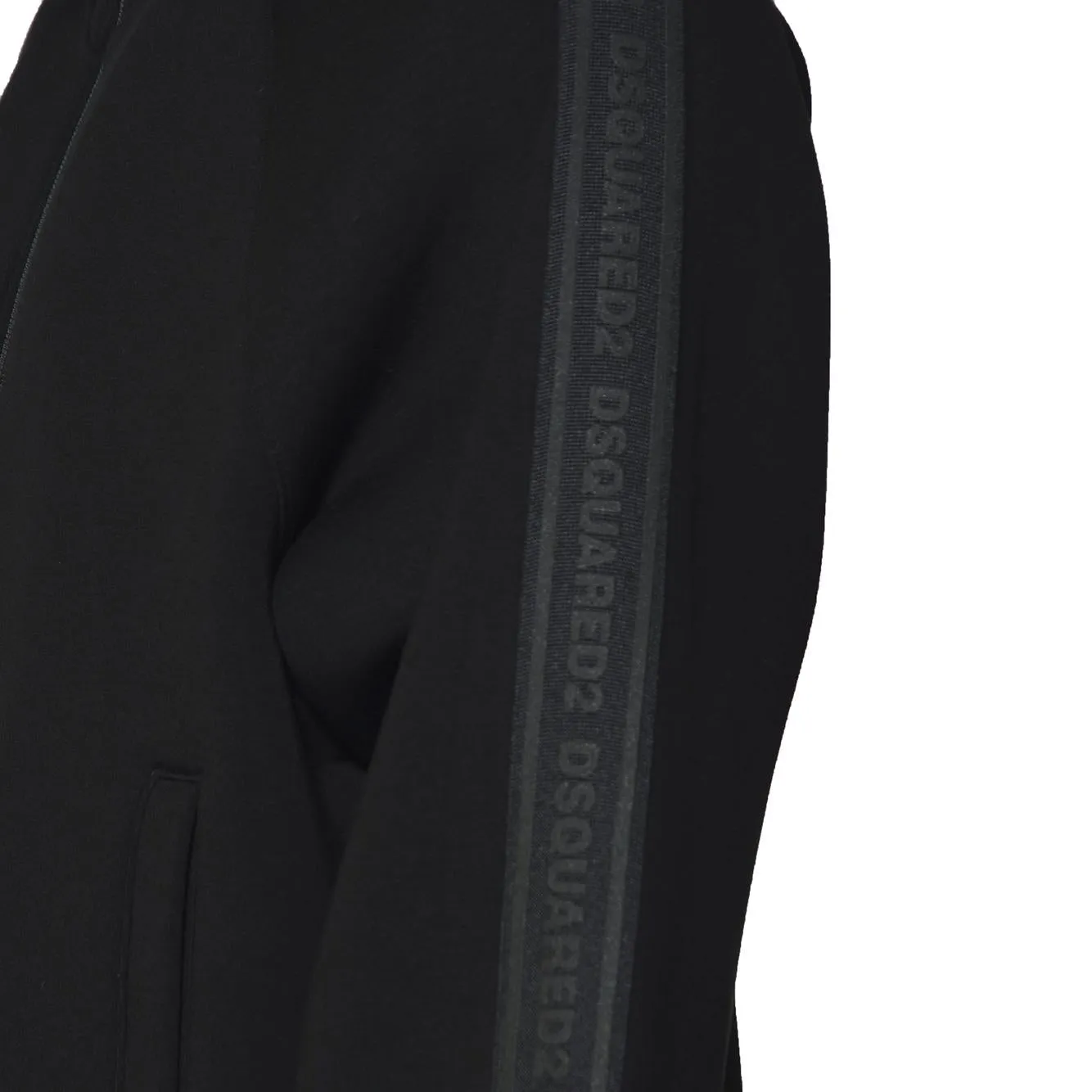 Dsquared2 S74HG0178D20075 felpa zip nero uomo M