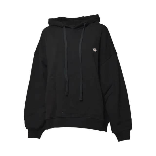 Fiorucci W02FPSHO092CJ05 felpa nera cappuccio cotone