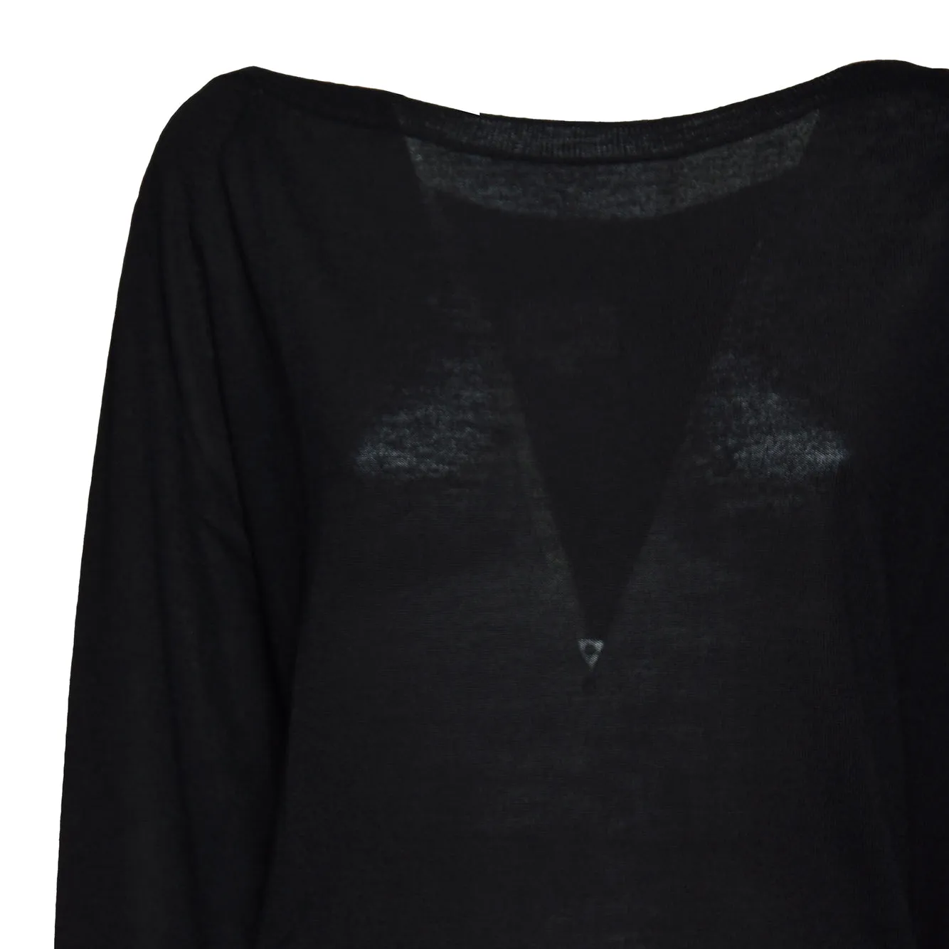 Saint Barth Naty NTY0001 maglione nero lana merinos