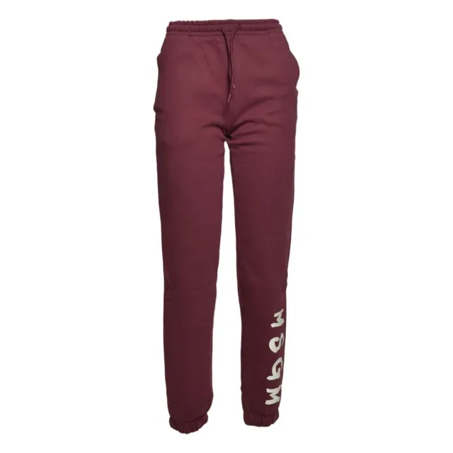 MSGM Junior F5MSJUFP024 pantalone tuta bordeaux 14A cotone