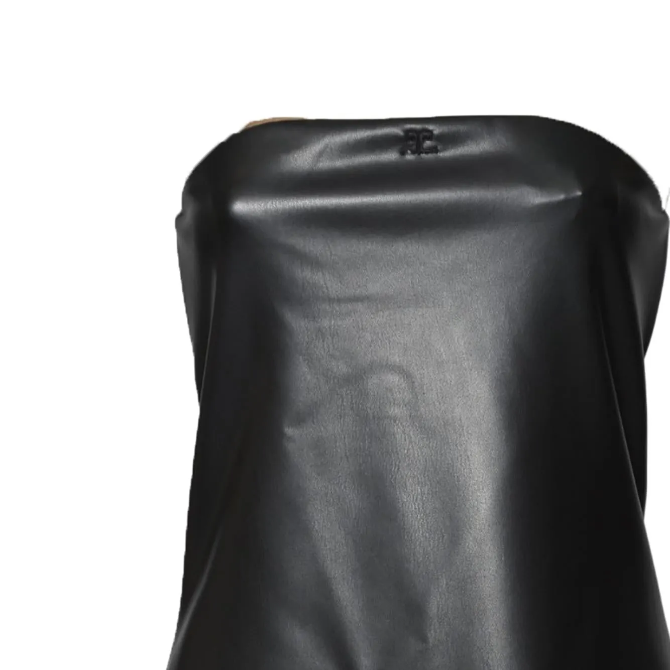 Courreges 425JRO749PU0049 abito bustier nero lingerie S