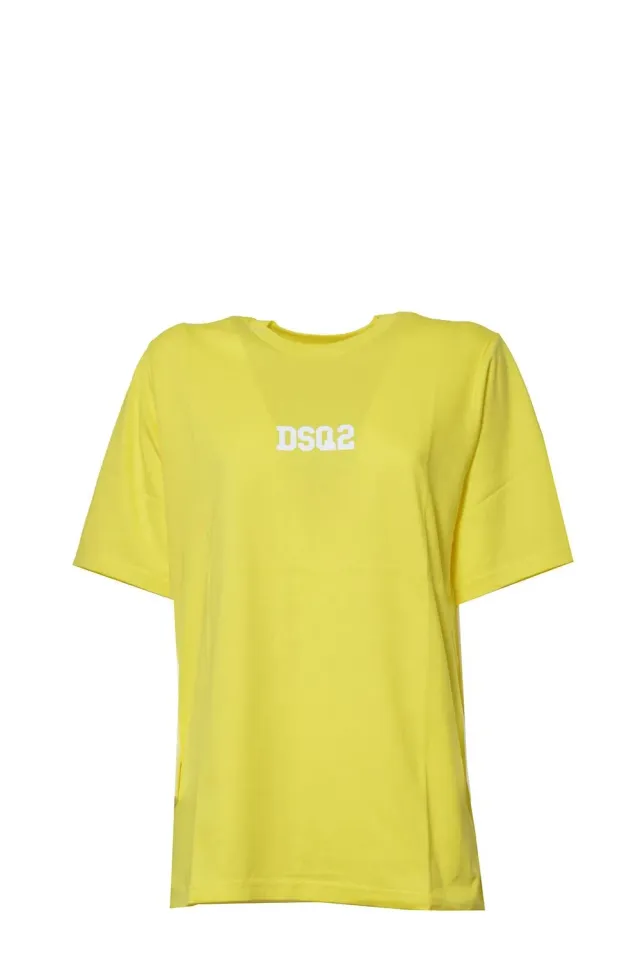 Dsquared2 Junior DQ1622D004G t-shirt gialla cotone