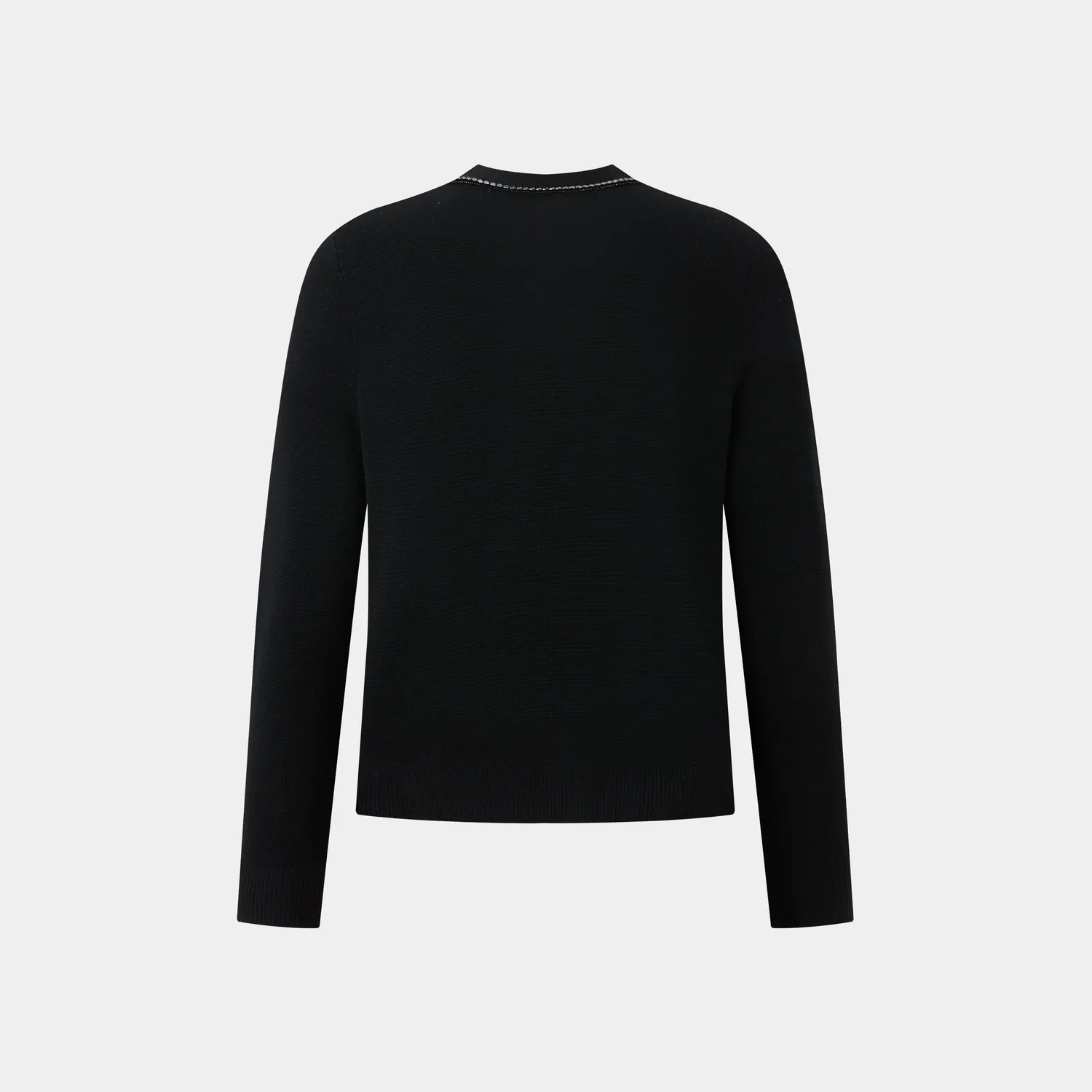 Ports LT9K040NKW008 cardigan nero lana catena