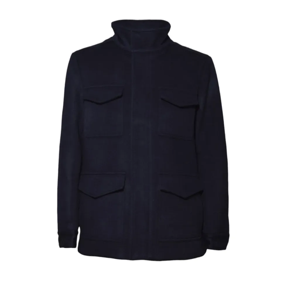 Saint Barth RANG001 field jacket blu padded wool donna