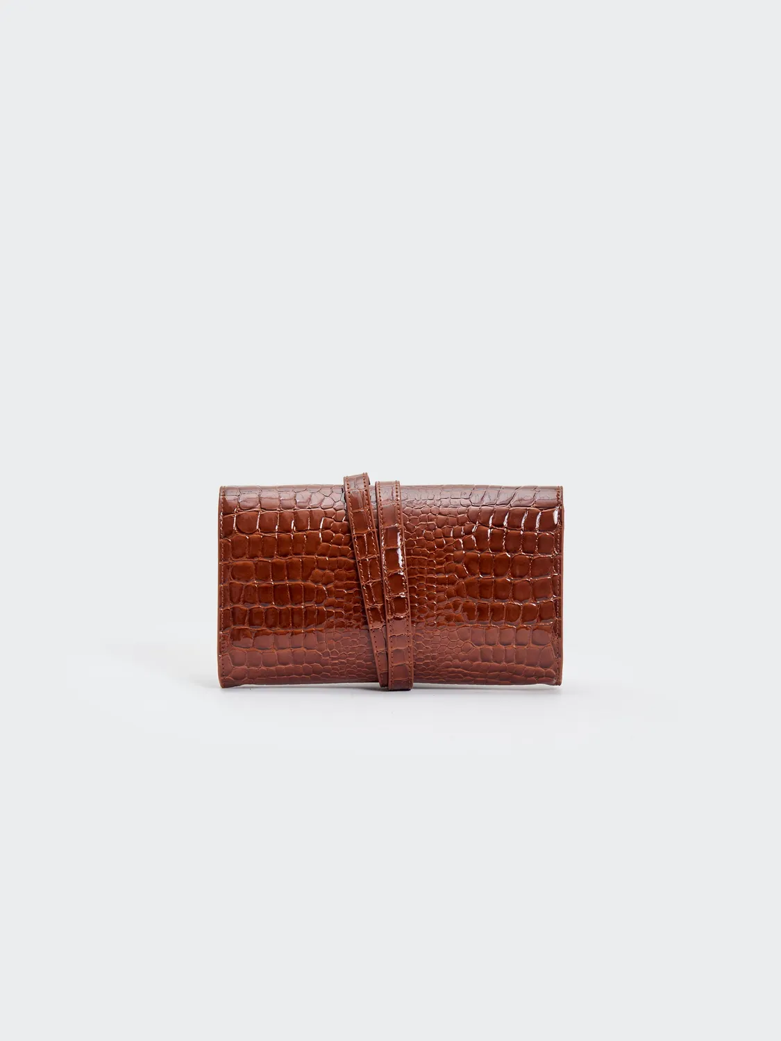 Vicolo Shibuya Belted pochette moka