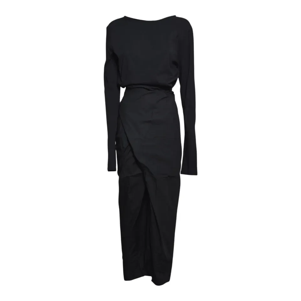 Our Legacy W2267TVB abito twisted nero jersey