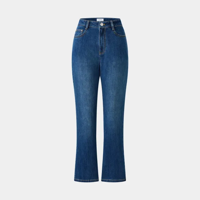 Ports Classic Mid-Wash Straight Jeans azzurri
