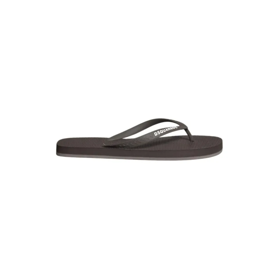 Dsquared2 FFM0001172000015073 ciabatte uomo marrone gomma