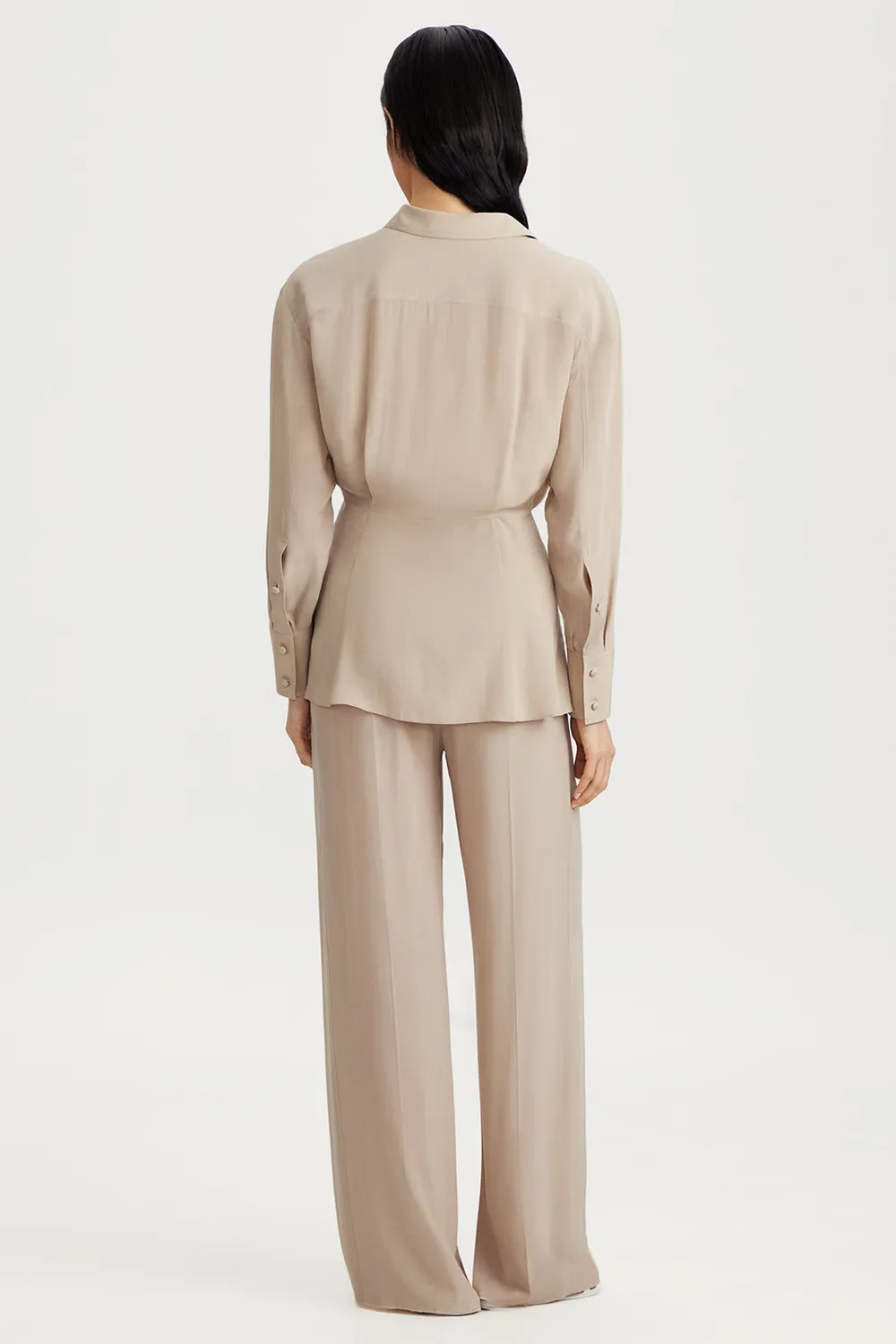 PORTS 1961 camicia maniche lunghe Light Stone