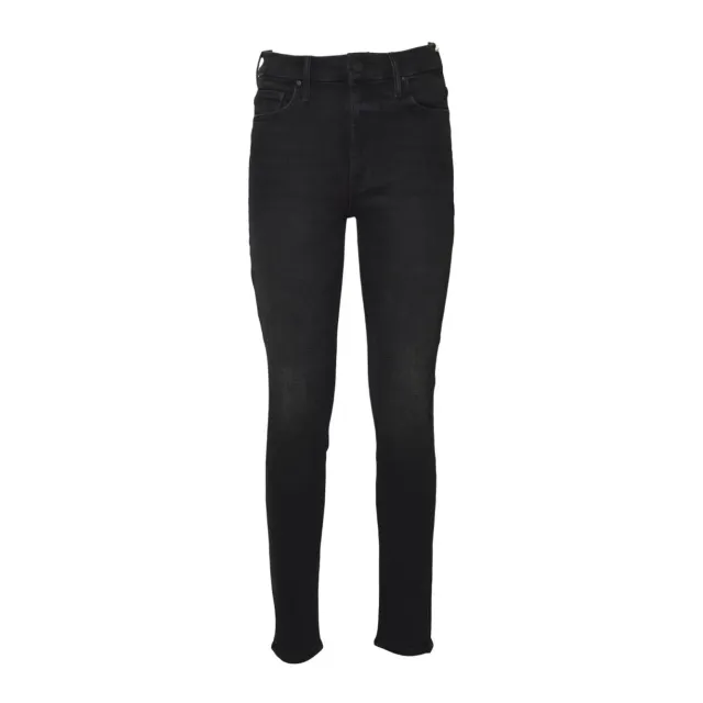 Mother Looker 12211611 jeans flare neri vita alta