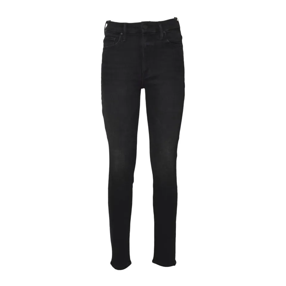 Mother Looker 12211611 jeans flare neri vita alta