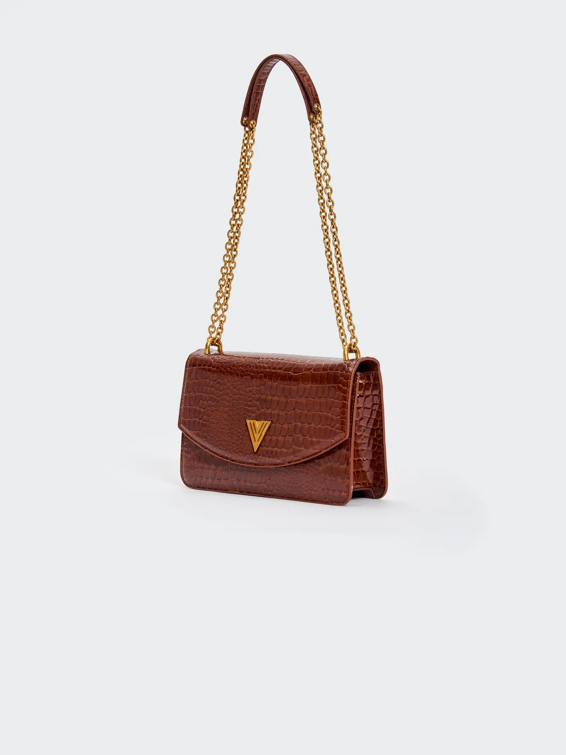 Vicolo Ginza borsa moka ecopelle cocco a tracolla