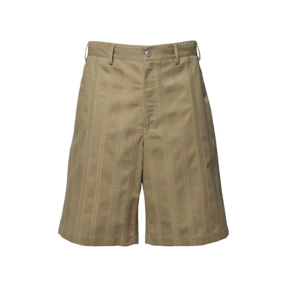 MSGM 3840MB03257139 bermuda cammello ricami