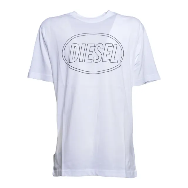 Diesel Junior J025820GRAI t-shirt bianca 100% cotone