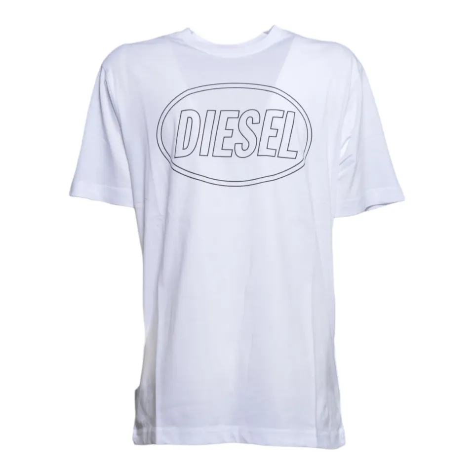 Diesel Junior J025820GRAI t-shirt bianca 100% cotone