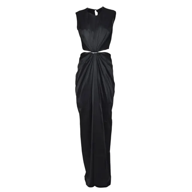 Max Mara Pianoforte Panaro 2511221024600 abito seta nero