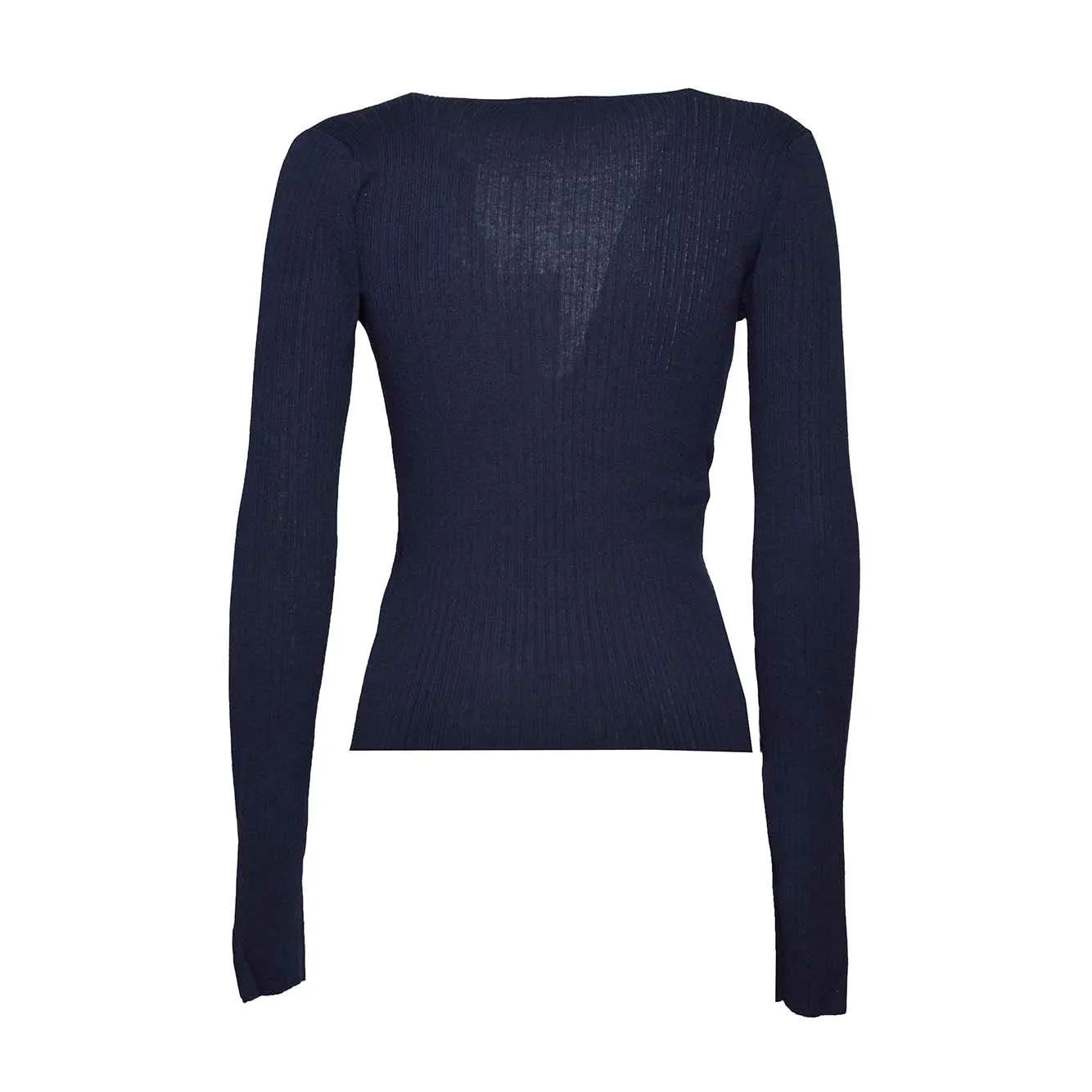 Max Mara Urlo maglia blu notte S seta cachemire