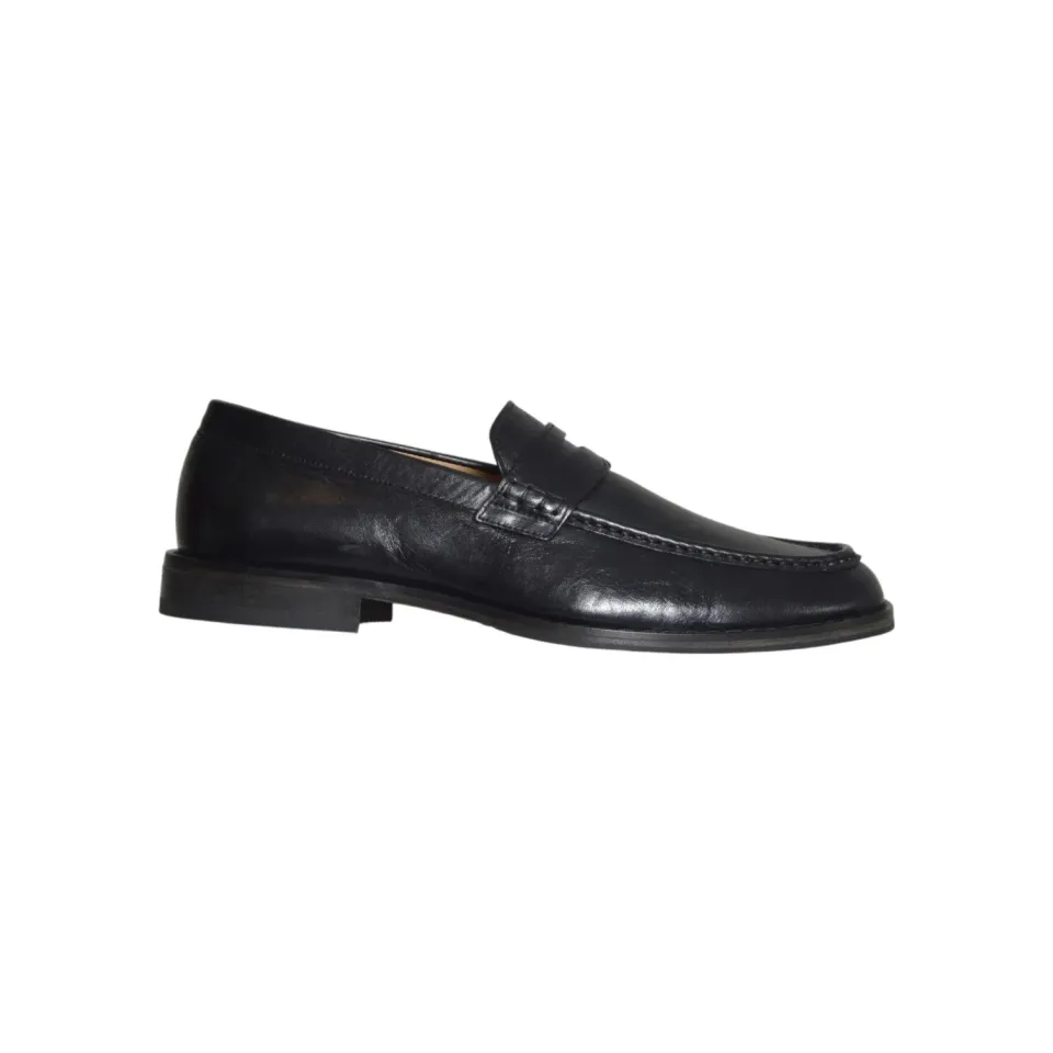 Our Legacy A2267LT mocassini uomo nero pelle