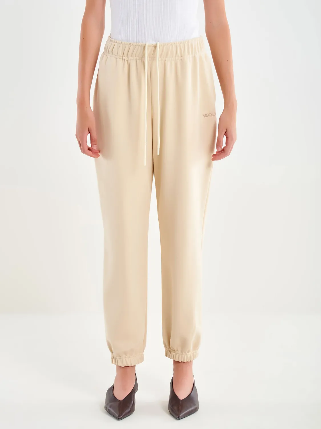 Vicolo Jogger Pantalone burro Cotone Taglie S-L