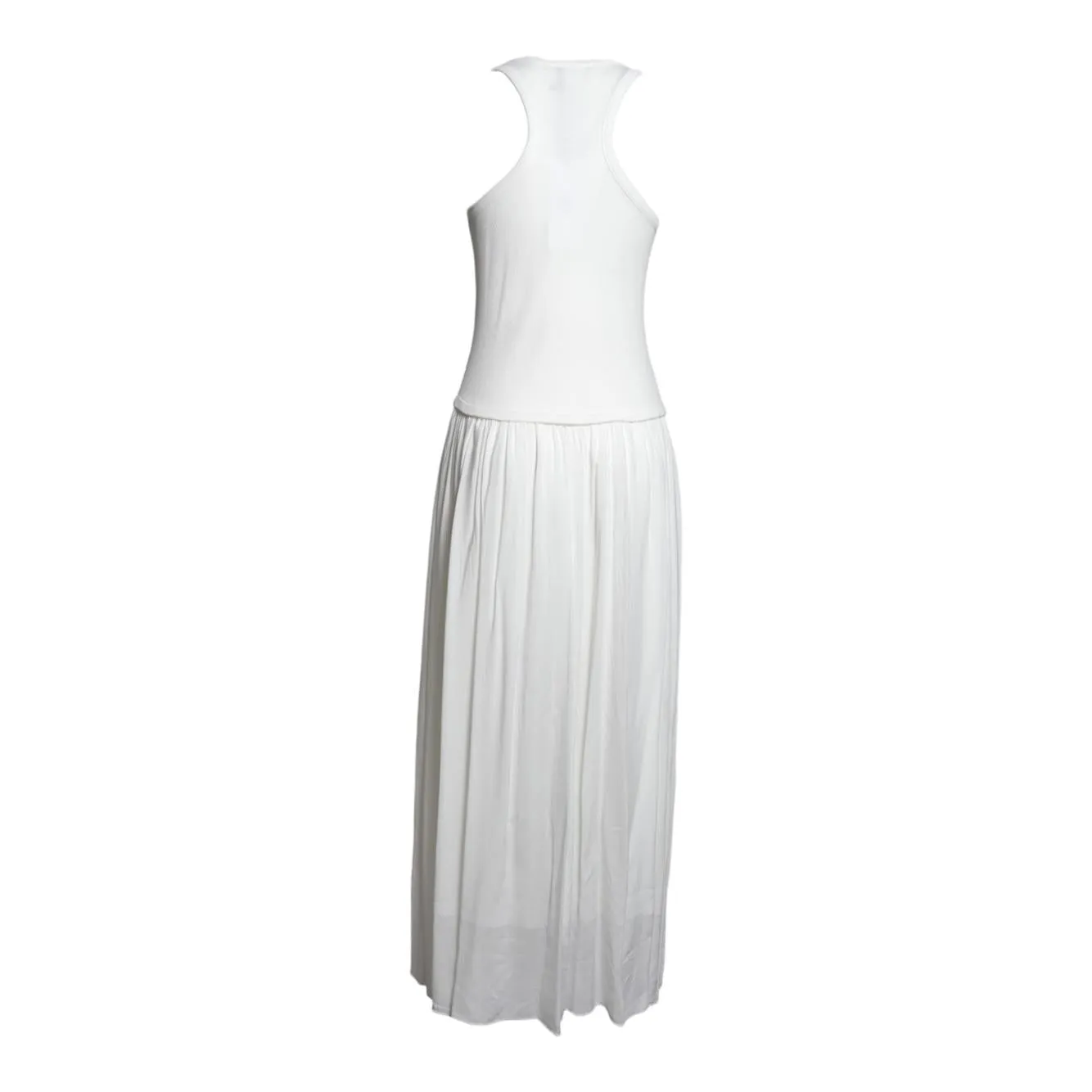Solotre M1AB0183A01 abito smanicato bianco cotone