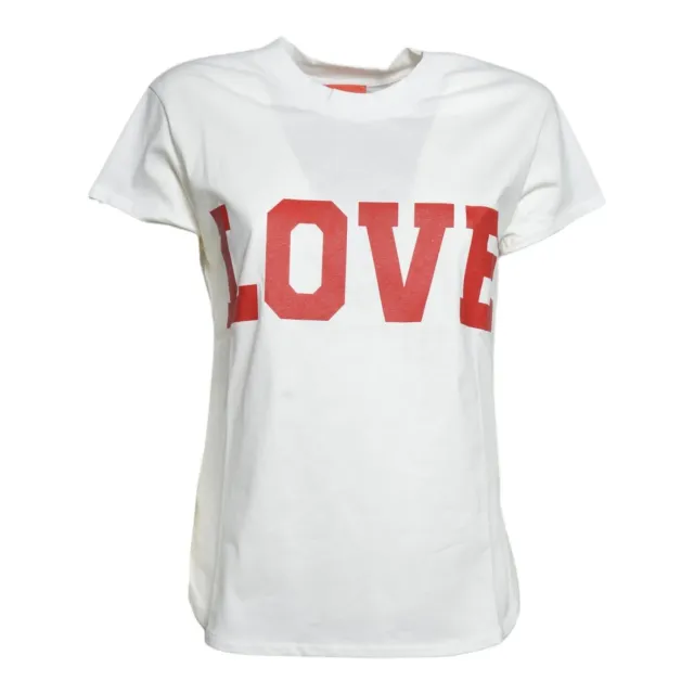 Merci M304ZZ t-shirt bianca donna 100% cotone