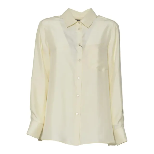Max Mara Weekend Pamir camicia seta ecrù 25251160