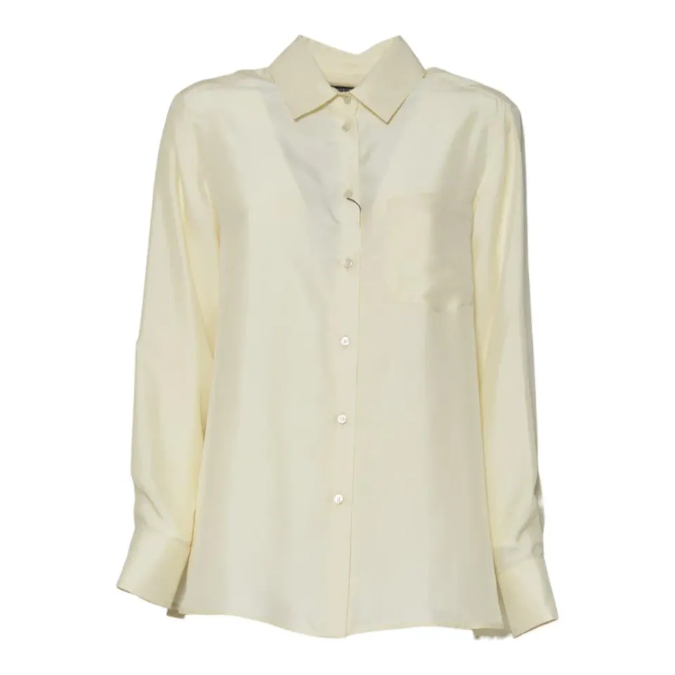 Max Mara Weekend Pamir camicia seta ecrù 25251160