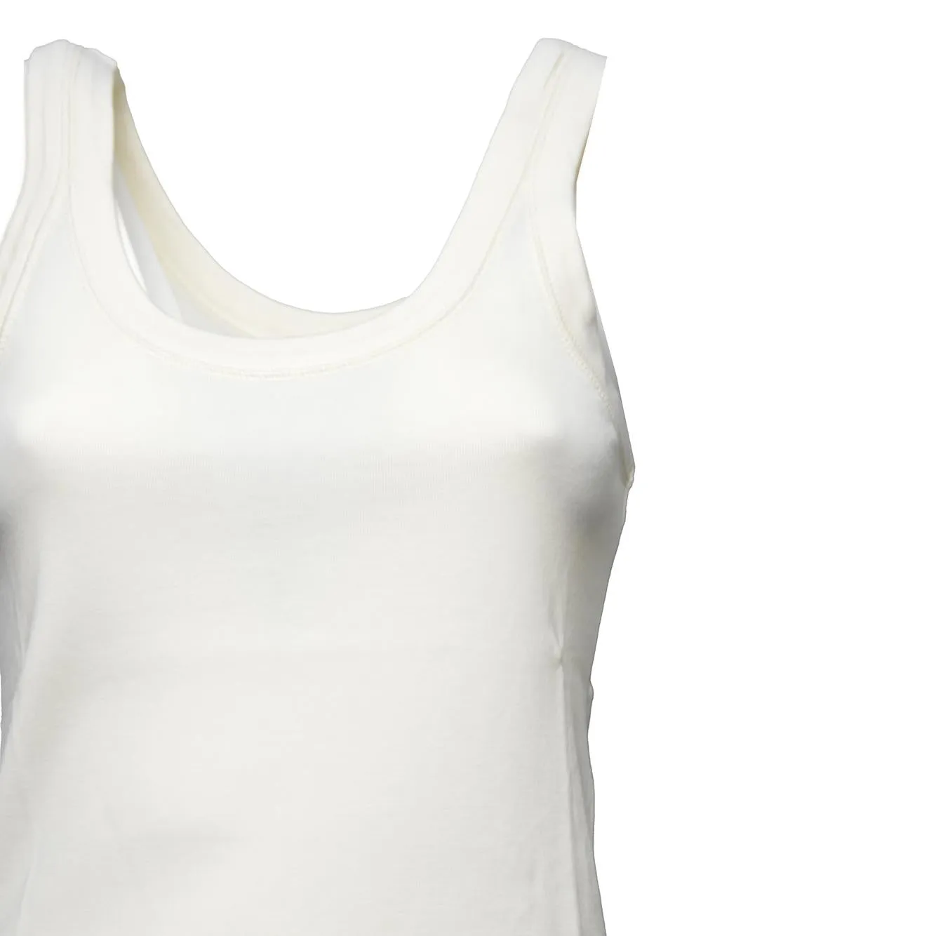 Lemaire TS0001LJ1016 canotta coste panna cotone