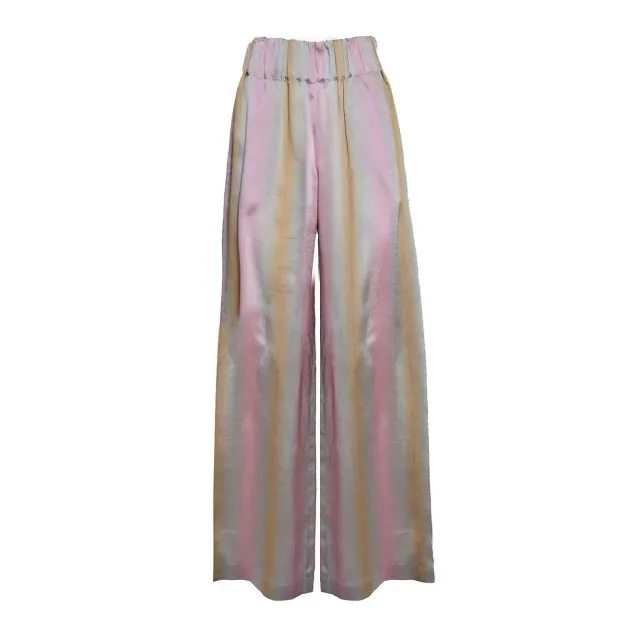 Aspesi 0141P098 pantalone ampio multicolore viscosa seta
