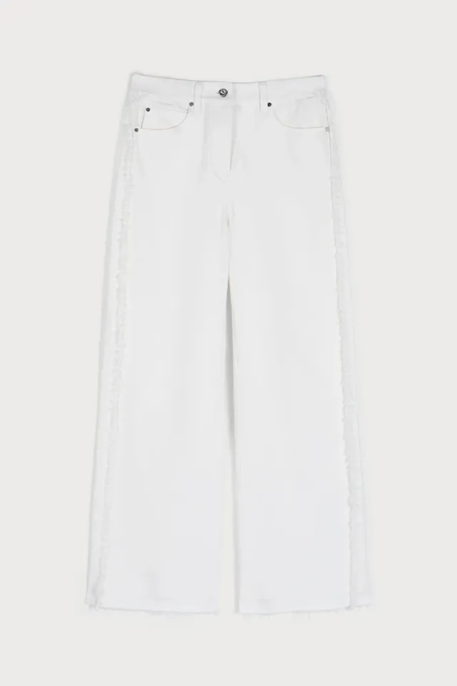 Ports 1961 Weaving Inspired Denim Jeans bianchi optic white