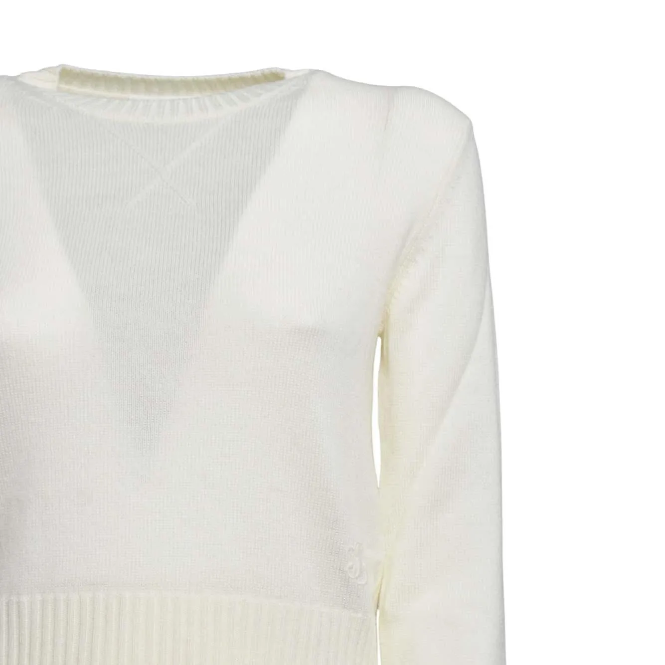 Jil Sander J40GP0176J14772107 maglia panna donna