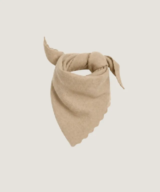 Rodier Sciarpa Triangolare in Cashmere Beige Fine