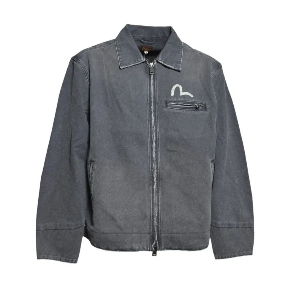 Evisu 2EAEJM6JK6024 giubbino denim scuro uomo