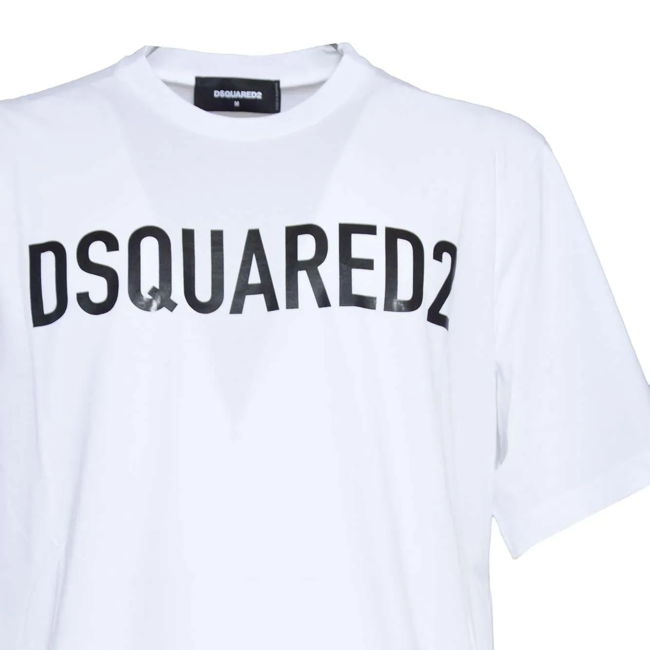 Dsquared2 S74GD1197D20004 t-shirt loose bianca logo