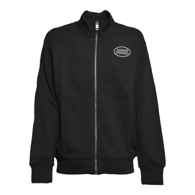 Diesel Junior J02613 felpa zip nero 14A 16A cotone