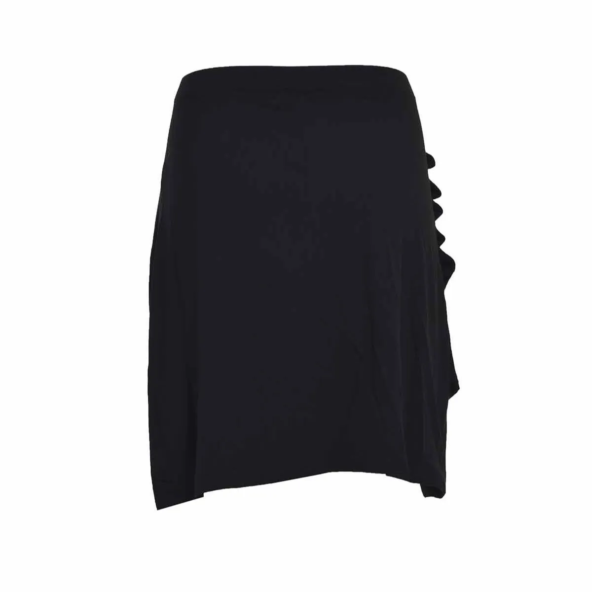 Rabanne 21AJJU226VI0293 minigonna nera viscosa bottoni